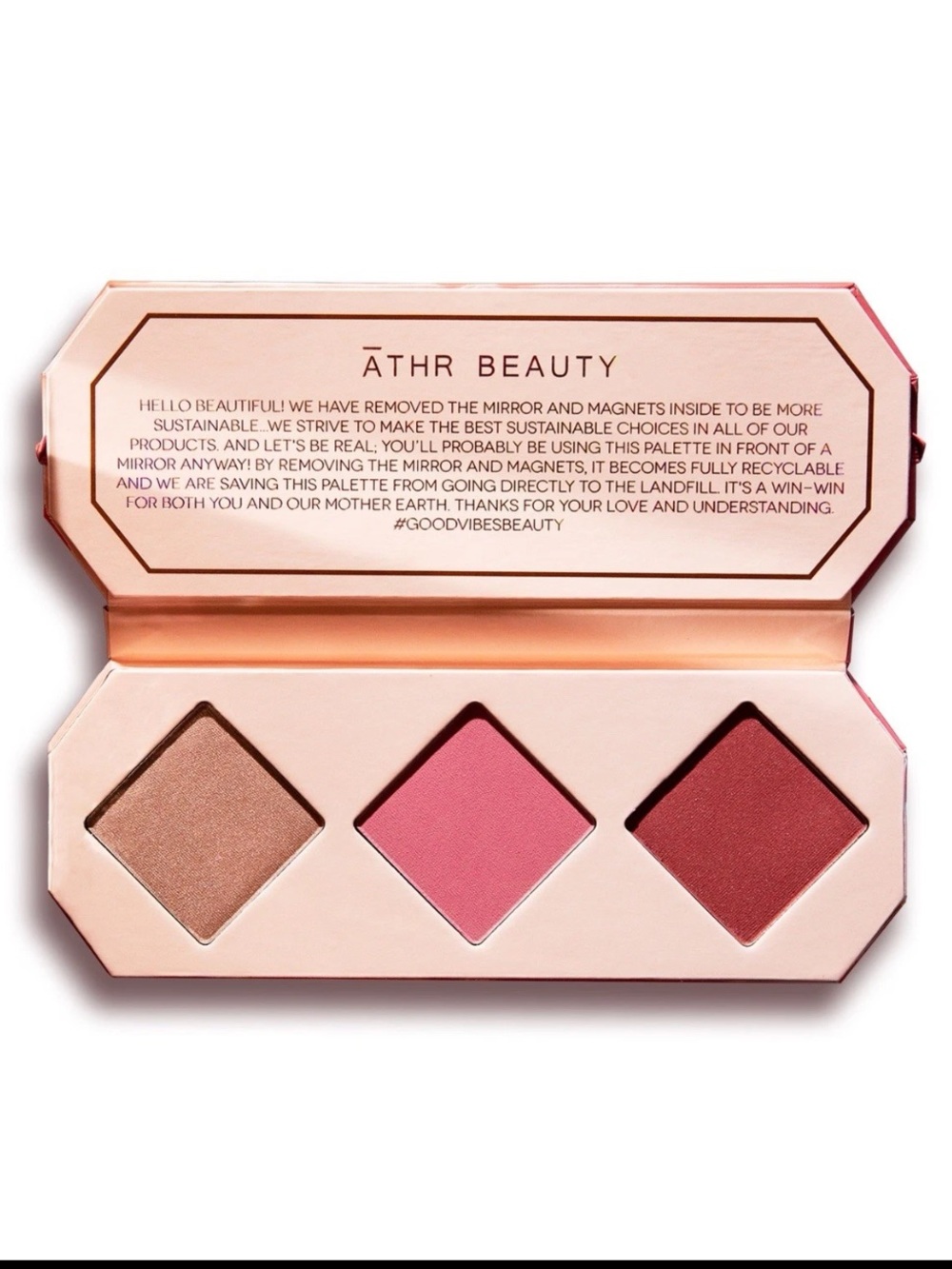 ÂTHR BEAUTY CRYSTAL CHARGED CHEEK PALETTE “AMBER” NWT